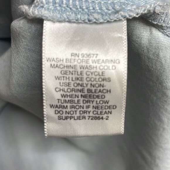 90s Vintage Liz Claiborne Chambay Blue Button Down Large Petite - Picture 3 of 9